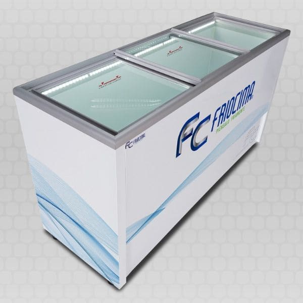 Friocima FCP-14-3 Congelador Horizontal de Puertas Corredizas Cristal Plano