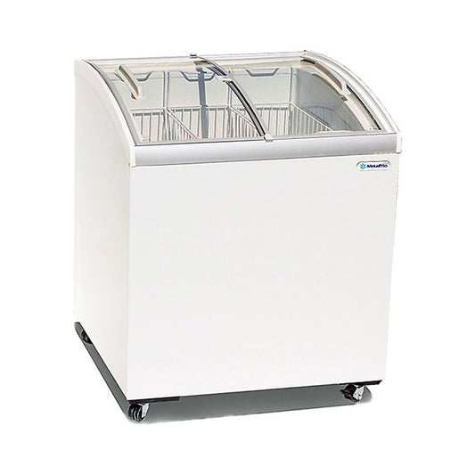 Congelador Horizontal de Puertas Corredizas Cristal Curvo Metalfrio CHC200