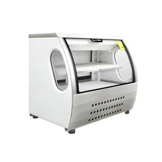 Vitrina Refrigerada de Cristal Curvo Criotec VCC120 blanca