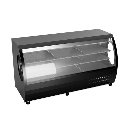 Vitrina Refrigerada de Cristal Curvo Criotec VCC200 negra