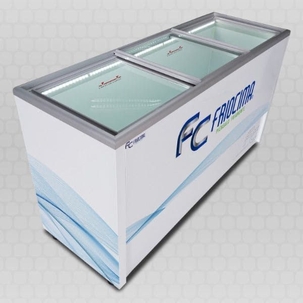 Congelador Horizontal de Puertas Corredizas Cristal Plano Friocima FCP-14-3